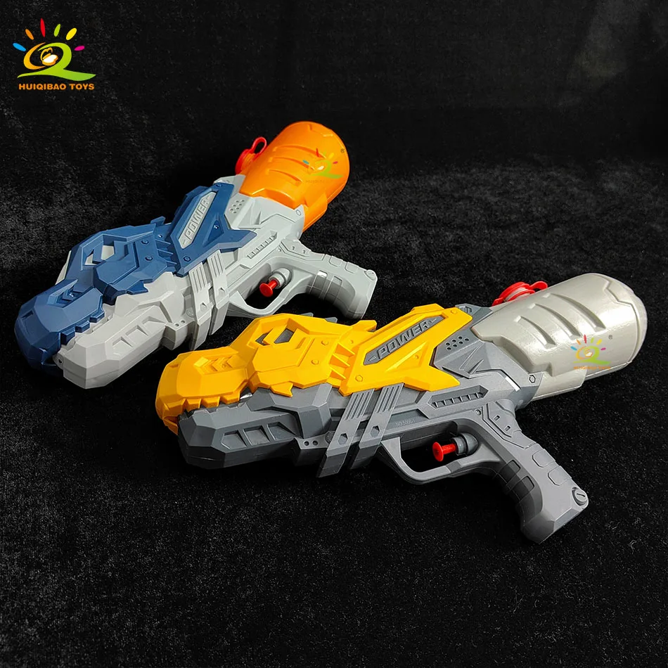 子供の漫画機械恐竜大容量圧力水鉄砲のおもちゃ夏の屋外ビーチ戦闘水鉄砲のおもちゃ