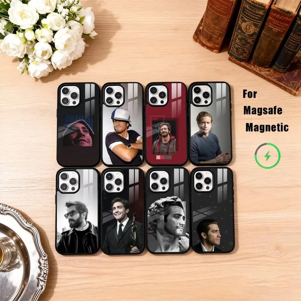 

Jake GyllenhaalColorfulSilver Back Phone Case For iPhone17,16,15,14,13,12,11 Plus,Pro Max Magnetic For Magsafe Wireless Charging