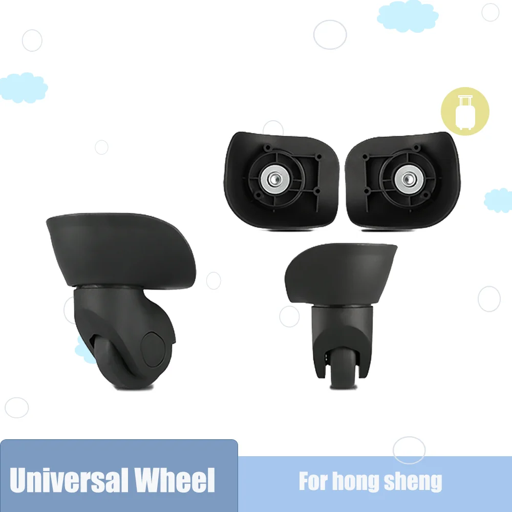 Smooth Silent Suitcase Repair Casters 360 Degree Swivel Shock Absorbing Abrasion Resistant Luggage Trolley Wheels