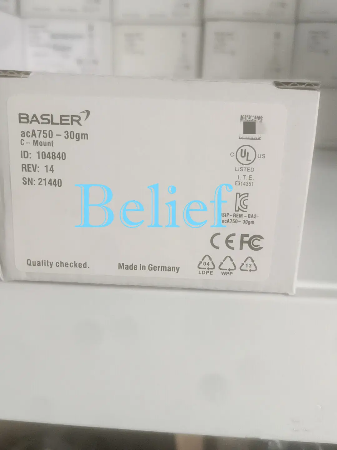 1pc Basler acA750-30gm Brand new Industrial Camera *H