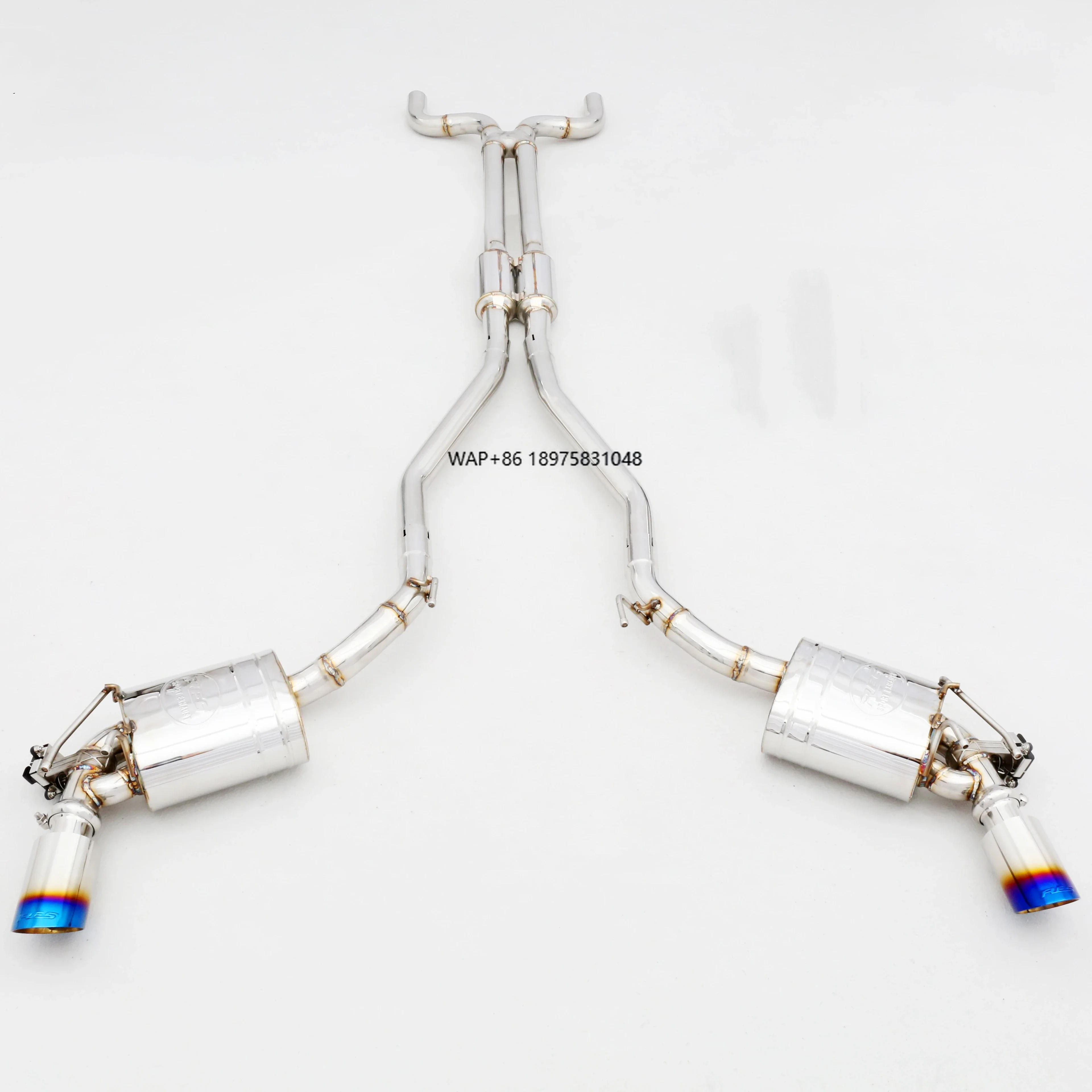 

Custom 304 Stainless Steel/Titanium Valved Exhaust System Designed for 3.6L Premium Performance Exhaust Pipes