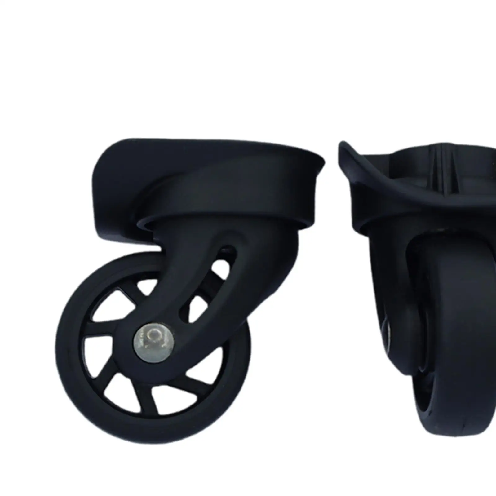 2 Pieces Luggage Suitcase Casters 360 Swivel Replacement Wheels PP Material Vibration Reduction Suitable for Travel