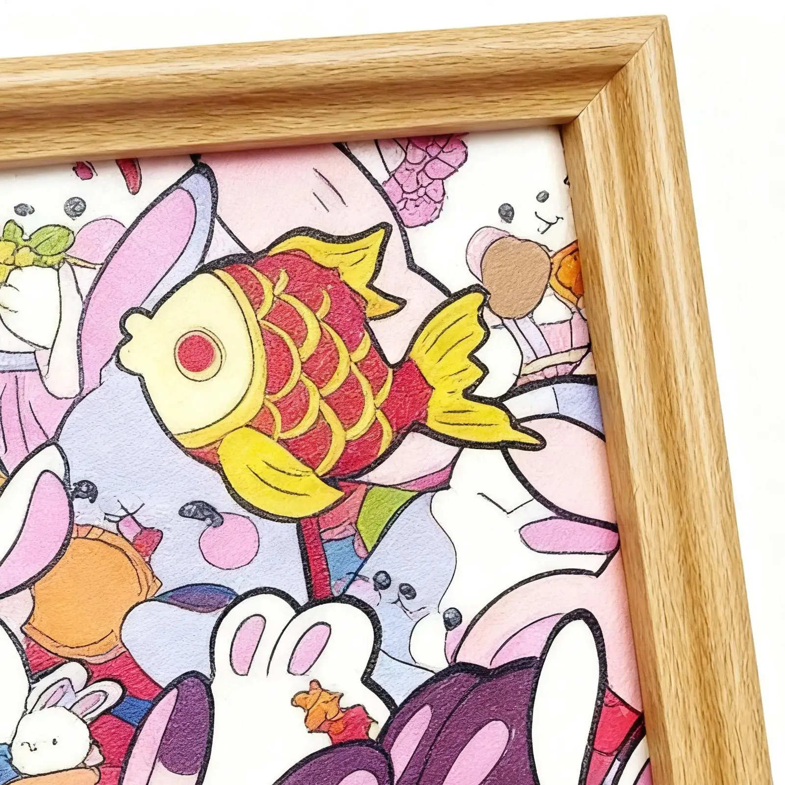 لعبة ألغاز إطار صورة أرنب حرفي مرسومة يدويًا تلوين ألعاب ألغاز للأطفال لعمر 6-12 سنة في مرحلة ما قبل المدرسة للأطفال والأولاد والبنات