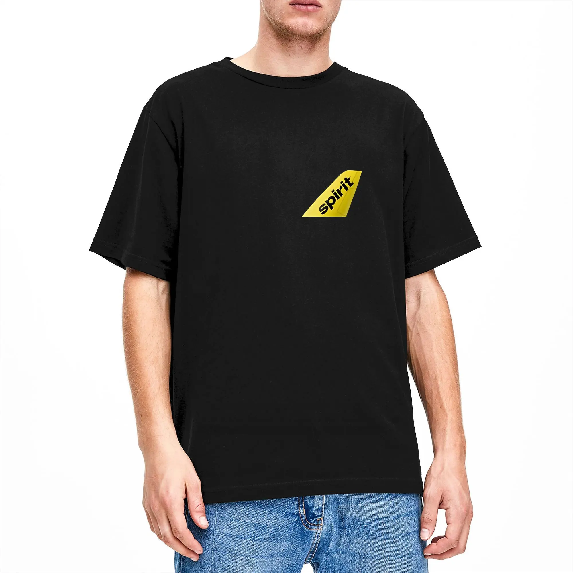 Forever Spirit Airlines 1983 to 2026 T-Shirt Summer 100% Cotton T Shirts For Men Hip Hop Tee Shirt Short-Sleeve Aesthetic Tees