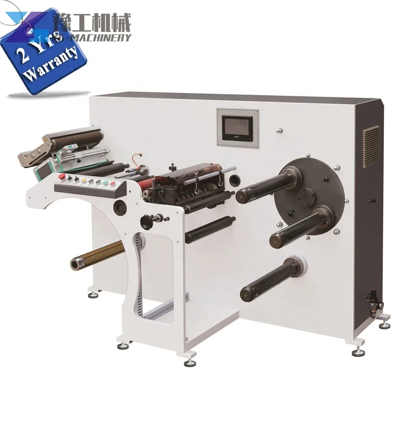 UTS320H High Speed Electronic Opp Bopp PE PET Film Trademark Tag Self Adhesive Labels Slitting Cutting Rewinding Machine Price