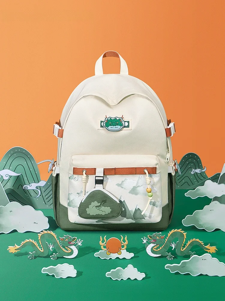 

High Capacity School Backpack for Junior High Students Unique Design Computer Bag Sweet College Style Soft Handle Waterproof