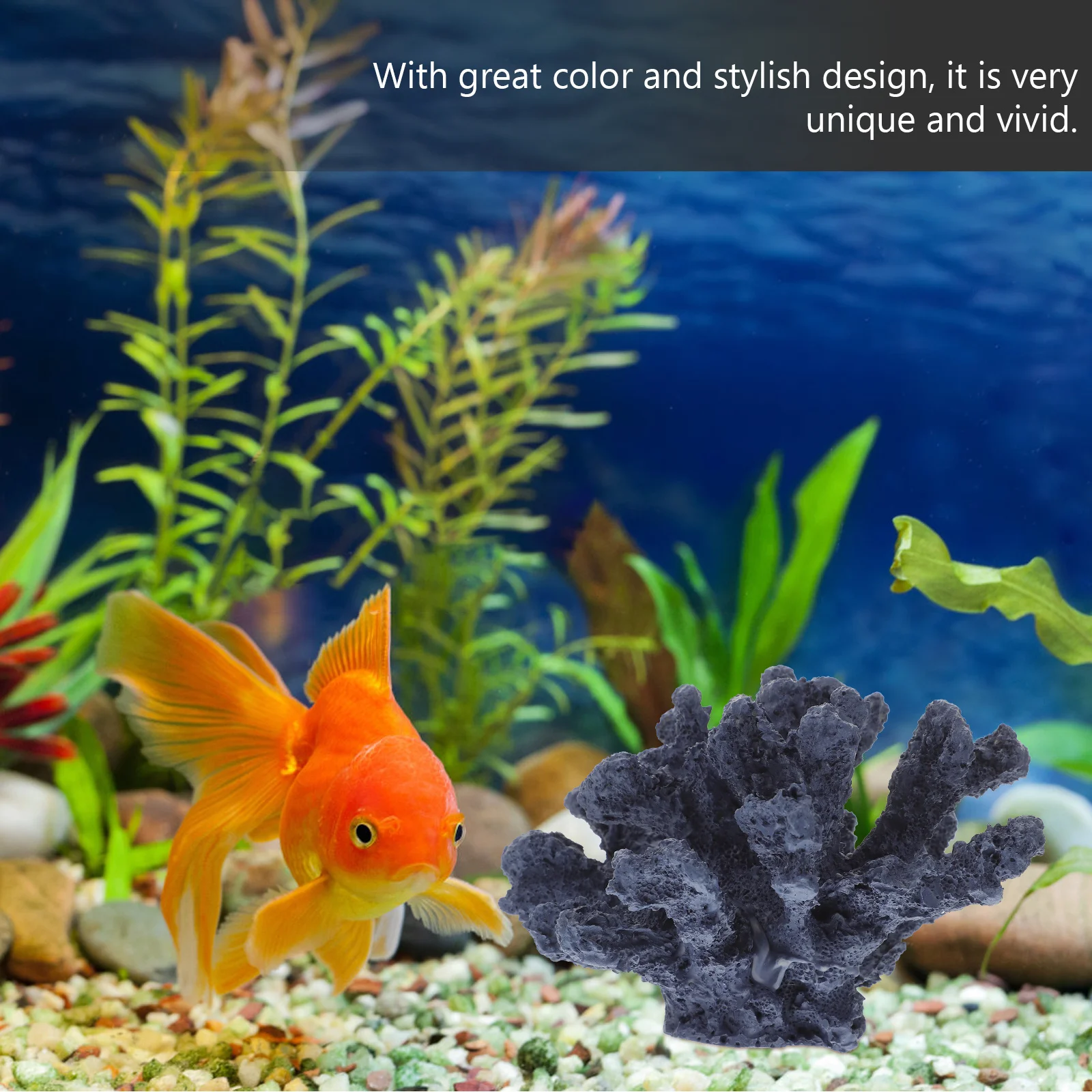 

Artificial Aquarium Coral Resin Decor Creative Fish Tank Decoration Small Coral Reef Ornament Landscape Plant Fish Tank Decor