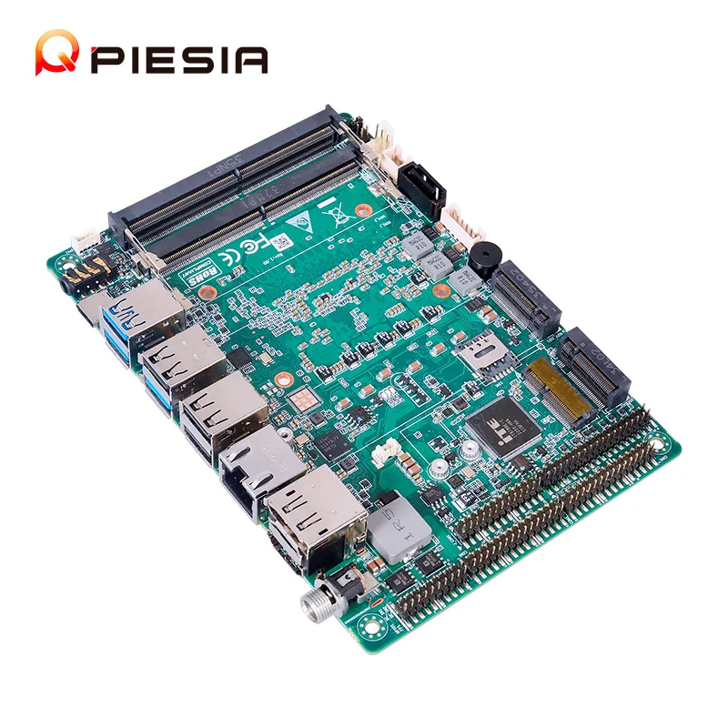 Industrial ultra Mini PC Motherboard, computador Mainboard, Ultra-U/H AI, DDR5, 96GB, 6COM, 6USB, 8GPIO, X86, AMR, AGV, Piesia