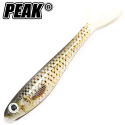 PEAK-señuelo de pesca suave, anzuelo de 3 piezas, 75mm, Swimbait, Wobblers, Lucio, sábalo, perca