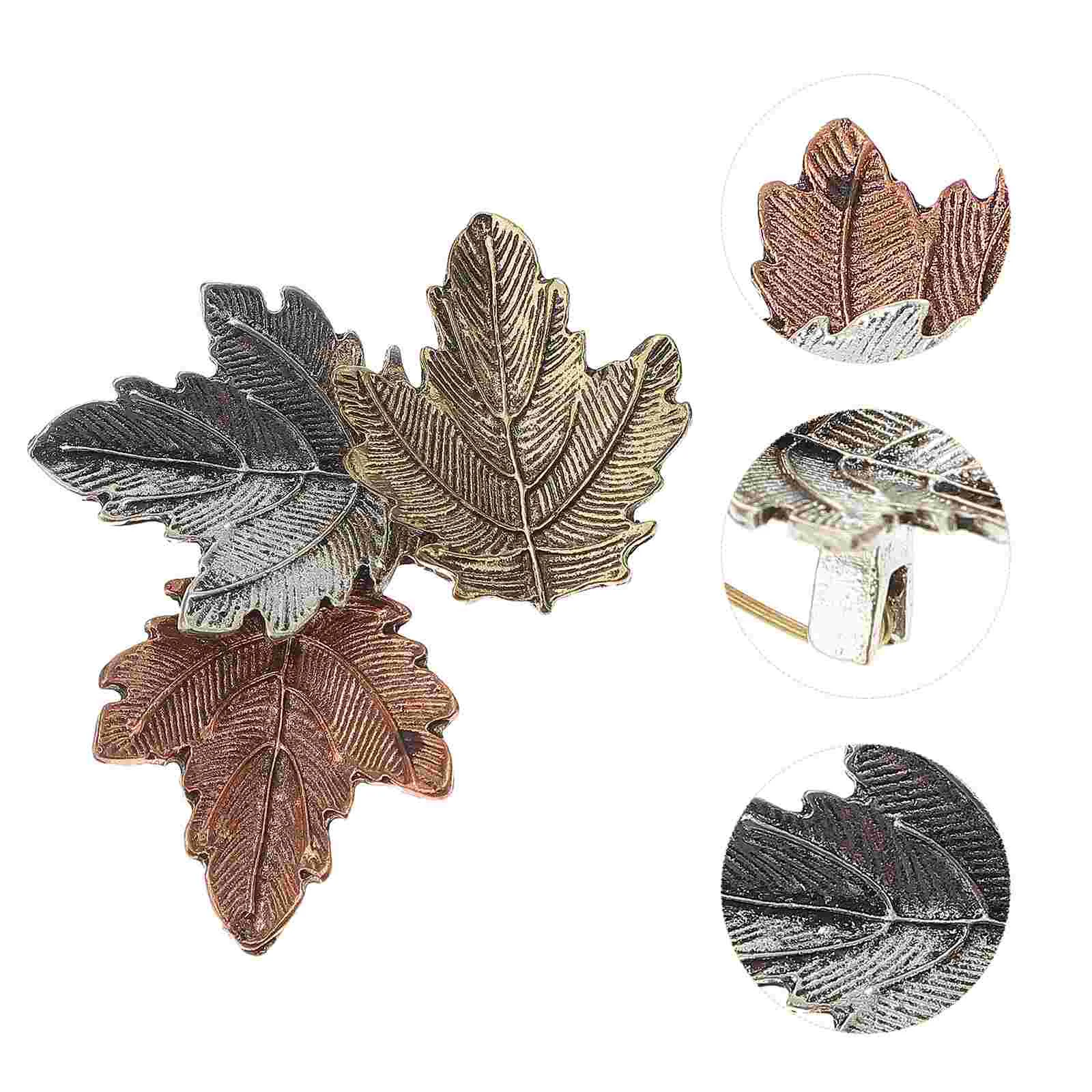 

Retro Maple Leaf Brooch Pin Jewelry Corsage Brooch Pin with Leaf Design Stylish Leaf Clip Pin Brooch Pin for Clothes & Hat