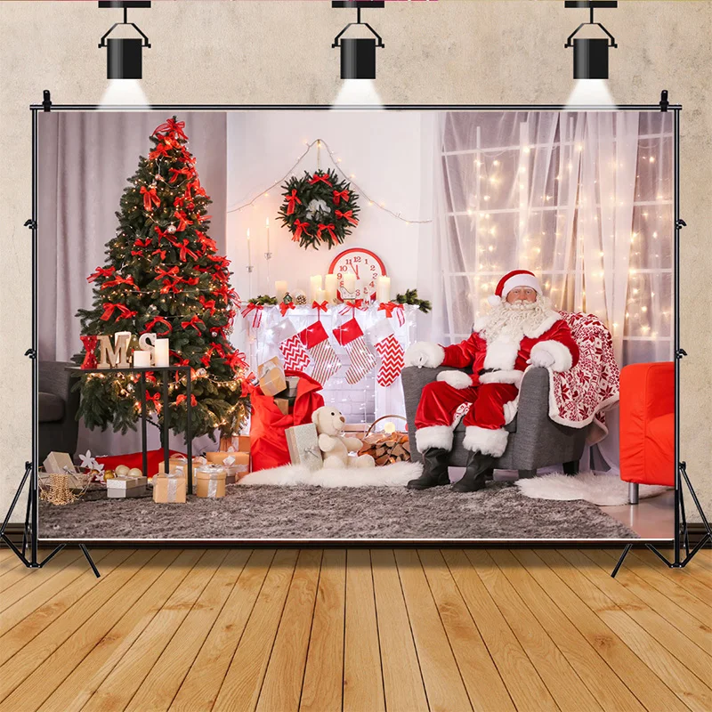 SHUOZHIKE Christmas Decorations Photography Backdrops Candy House Living Room Ornament Birthday Photo Studio Background QS-27