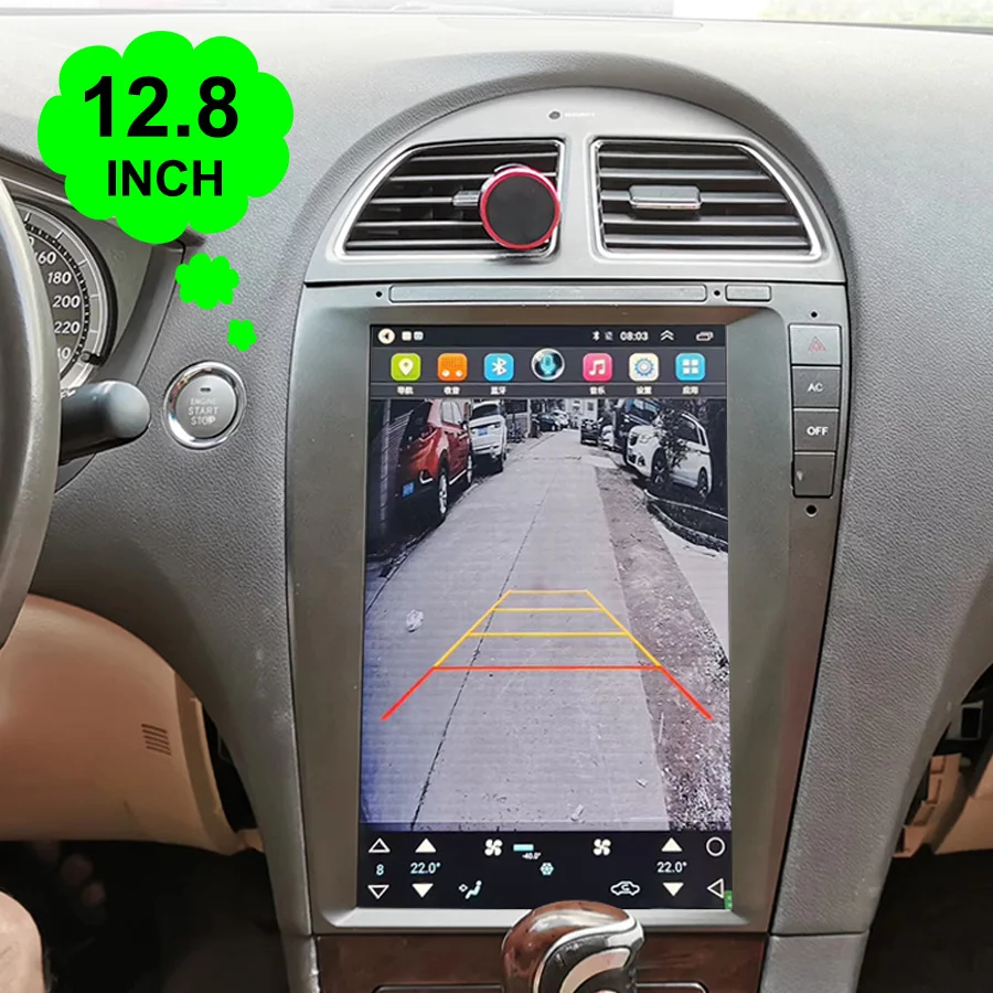 

12.8inch Android 14 Screen Car Radio For For Lexus ES ES240 ES350 ES300 2006-2012 Auto Stereo GPS Audio Multimedia Video Player
