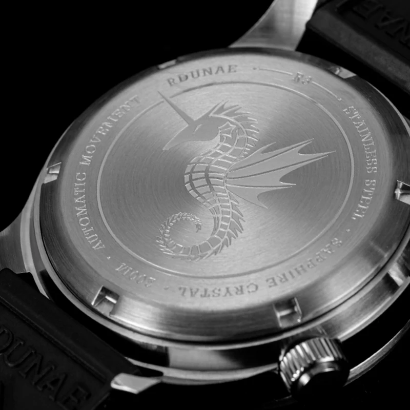 Rdunae Antique Men's Diving Mechanical Watch R3 Luxury Fashion Sapphire Glass Nh35A Movement Automatic Stainless Steel Watch