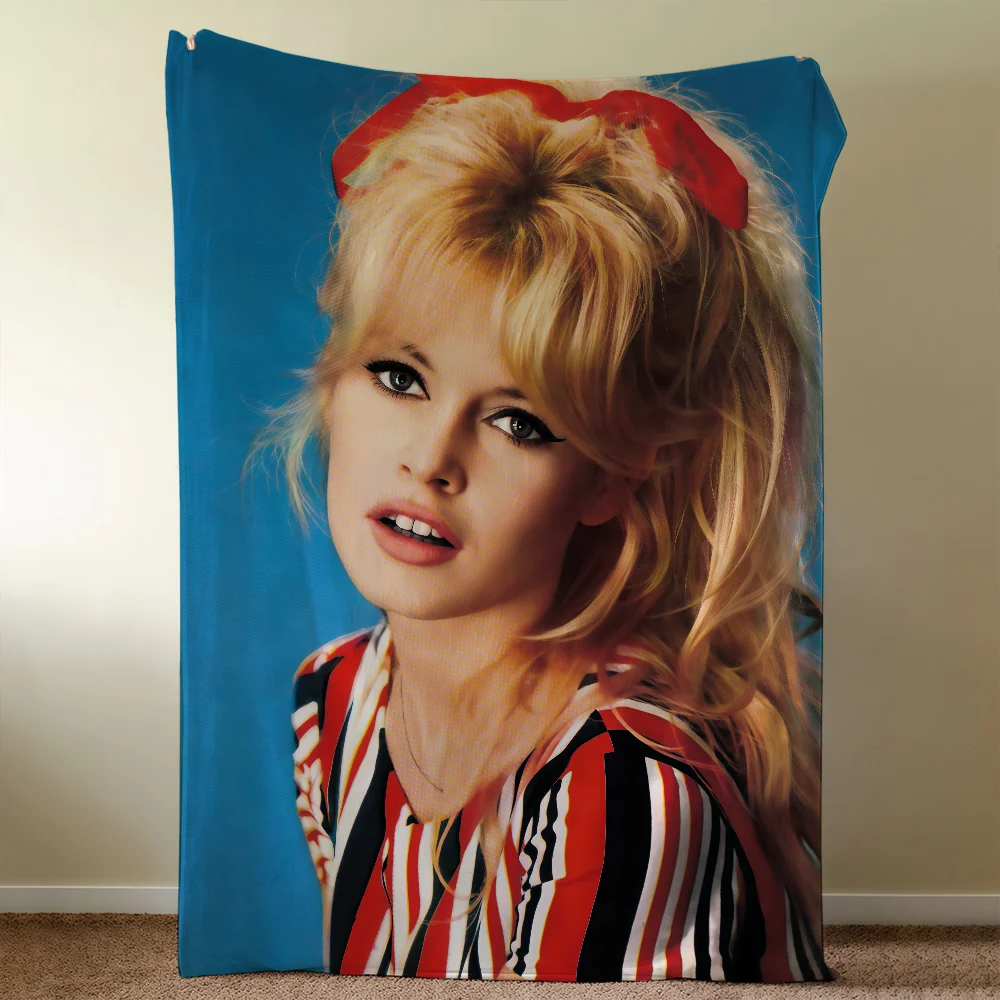 B-B-BrigitteS-ES Blanket Soft Model Warm B-B-BardotS-ES Furry Actress Throw Super Kids Toys Bed Sofa Car Cradle