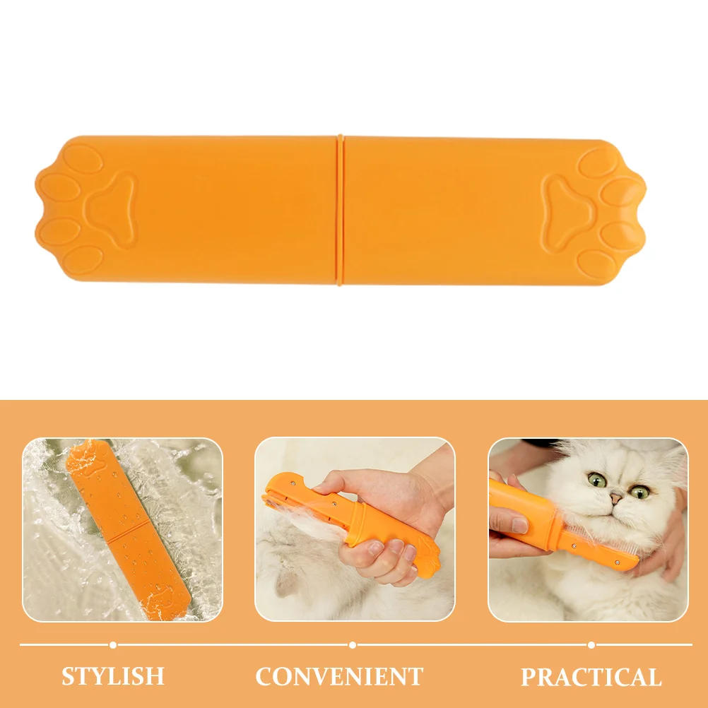 

Professional Pet Grooming Comb for Cats Dogs Multifunctional Detangling Hair Removal Brush Stylish Design Safe ABS Material