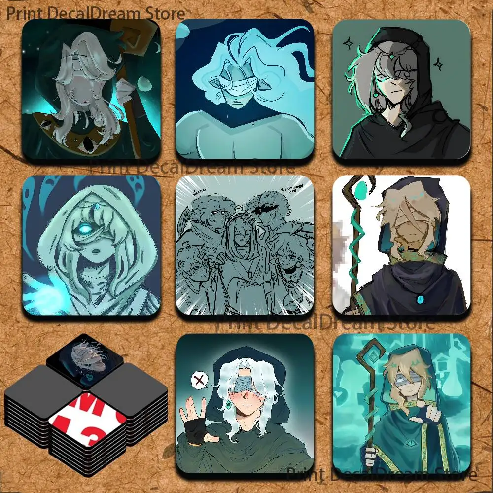 

T-Tiresias Totally Not Blind Cute Cartoon Anime Refrigerator Magnets Soft Magnetic Heat Transfer Refrigerator Magnets Gift