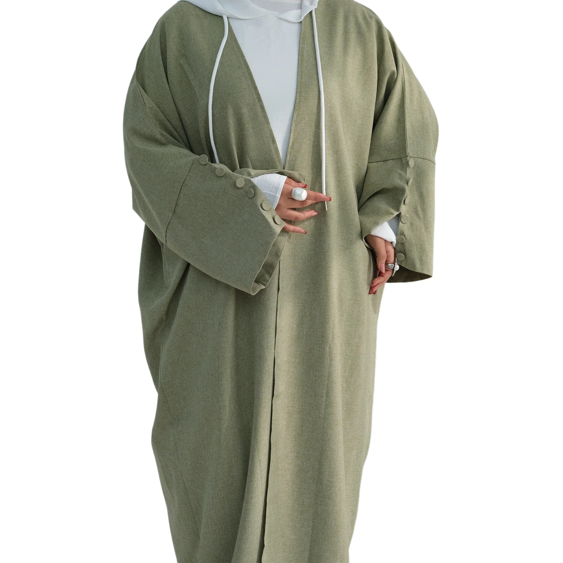 Dubai Open Abaya Modest Muslim - Jalabiya Women Arabic recension och pris