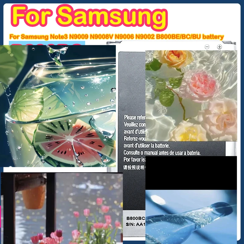 

B800BC B800BU B800BE 3200mAh 3.8V Battery For Samsung Galaxy Note 3 Note3 SM N900 N9002 N9005 N900A N900F N900M Batteries