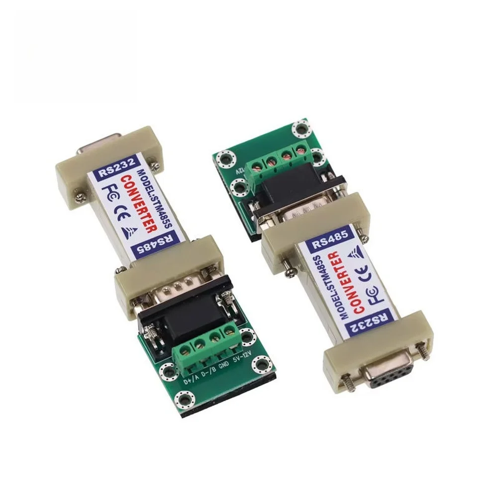 Passive RS232 to RS485 Serial Port Adapter Converter Communication Interface for Extended Communication Distance