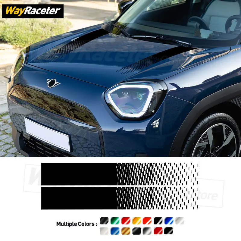 Edition John Cooper Works Trim Graphics Vinyl Decal Hood Bonnet Stripes Sticker For MINI Aceman JCW J05 2024 2025 Accessories