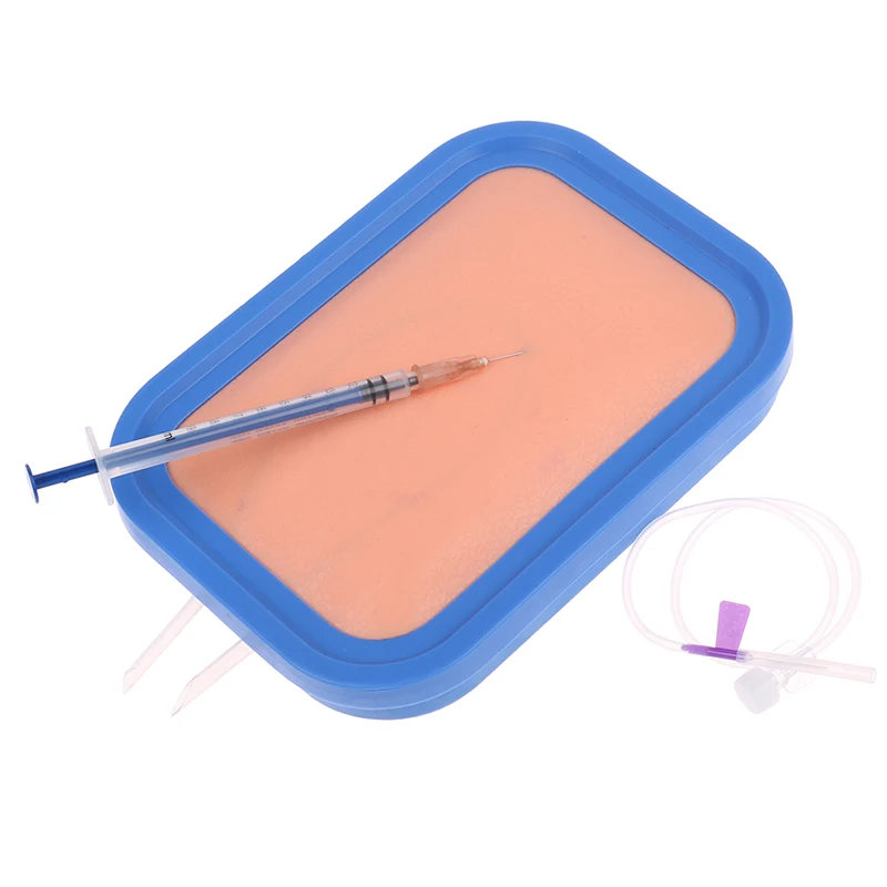 Practical Venipuncture Injection Silicone Training Pad Human Pad Moudel Set