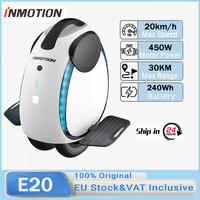 INMOTION E20 Electric Unicycle 14 Inch 900W Motor 54.6V Battery 20km/h Top Speed 30km Range Bluetooth Speaker EUC City Commuter