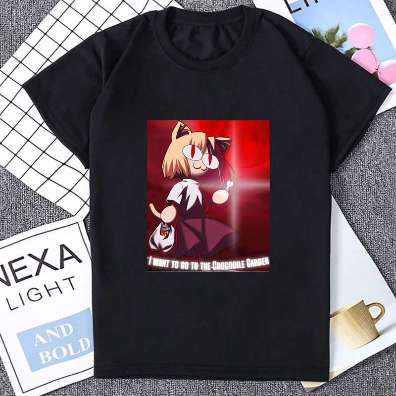 Tsukihime Neco Arc Funny Meme T Shirt Arcueid Brunestud Japanese Anime Aesthetic T-shirt Game Fans Otaku Acg Tshirt Summer Tees