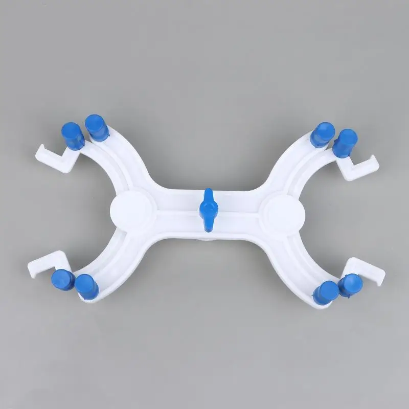 Double Burette Clamp Spring Loaded Plastic Buret Clip With Silicon Grips For Lab Titration Holder Burette Clamp