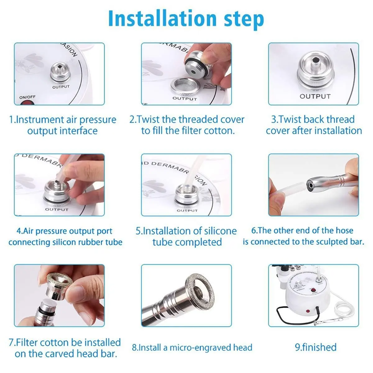 

[HIHI] Microdermabrasion Machine Water Exfoliation Pore Deep Cleaning Face Peeling Beauty Machine US Plug