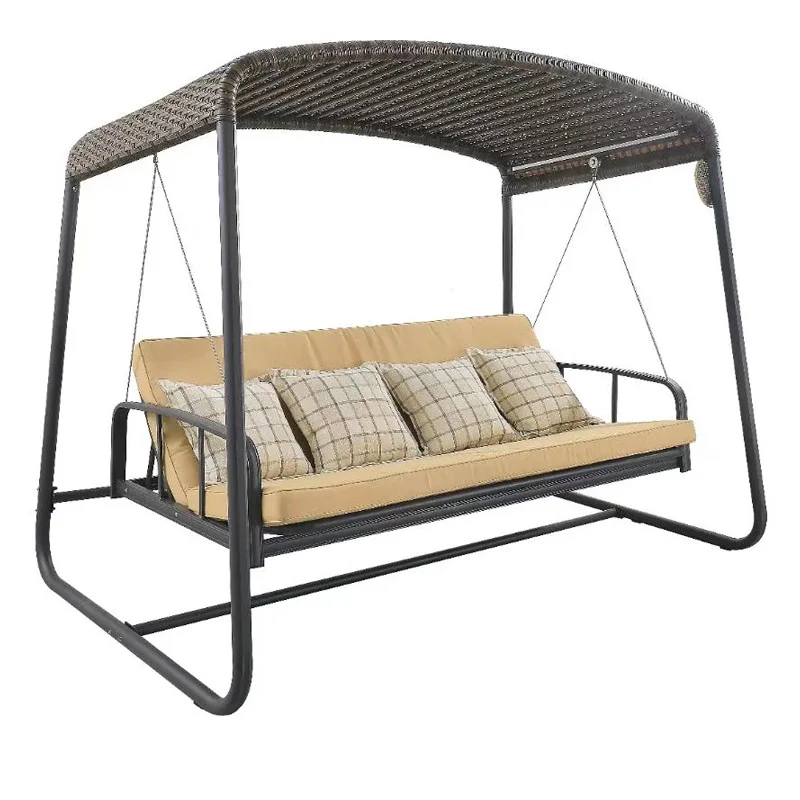 Villa garden, outdoor swing, double reclining, cast aluminum