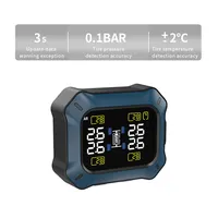 4 Pcs External / Internal 4-Wheeled Motorcycle Dedicated Intelligent Wireless Tire Pressure Monitoring System Alarm LCD Display