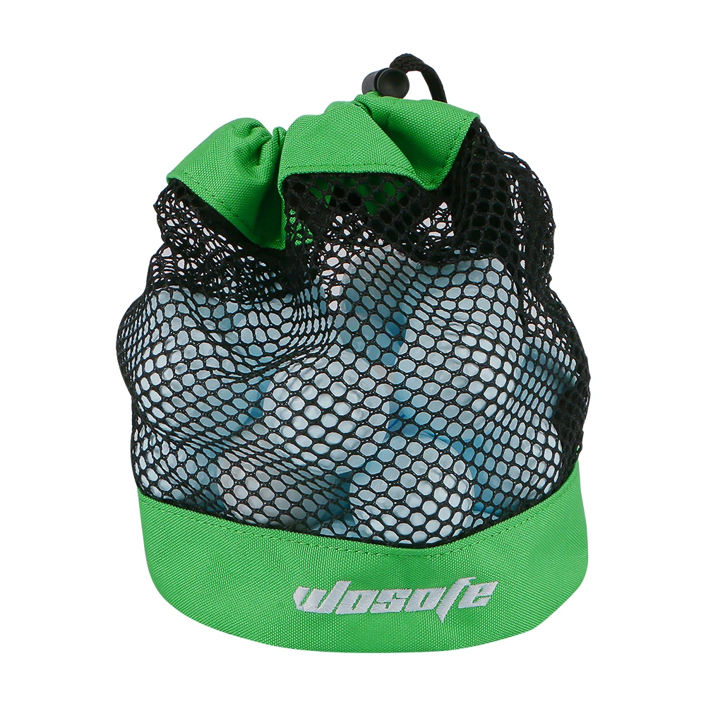 1pc Golf Ball Bag, Mesh Nylon Storage Ball Bag,Drawstring Holder, with Hanging Plastic Clip,Convenient To Hang On Golf Bag