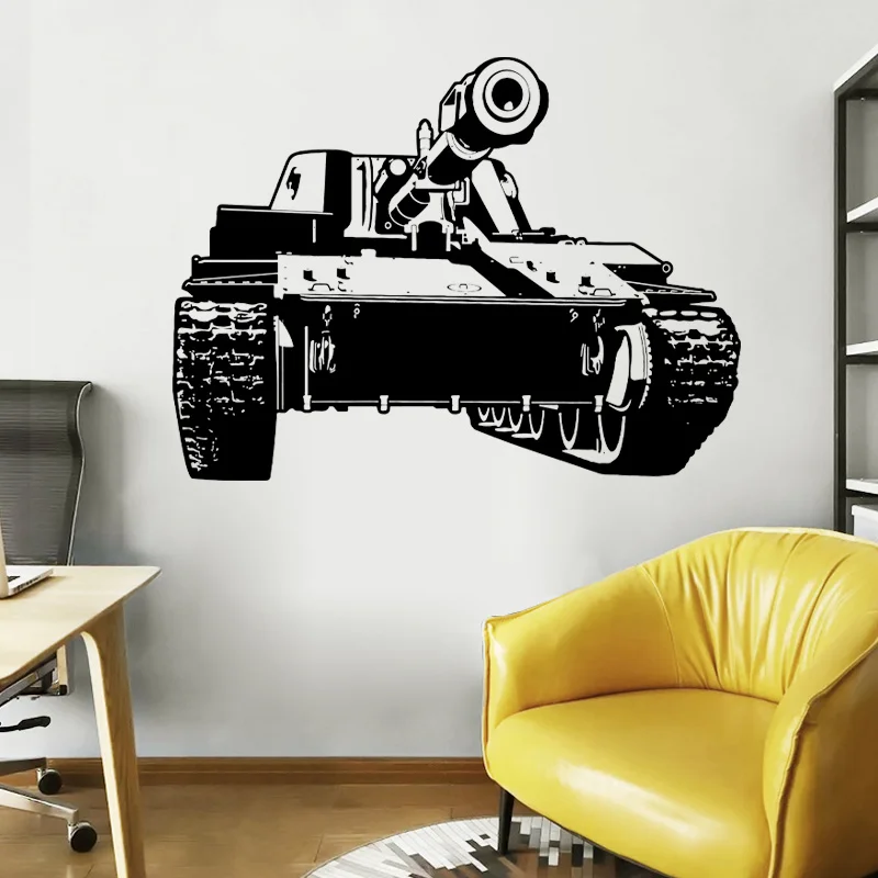 

Vinyl Tank Military War Army Cool Decal Mural Art Home Decor for Teens Room Boys Bedroom Game Room Stickers Wall Poster 4883