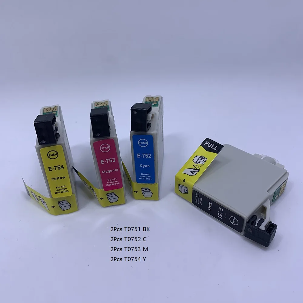 

T0751 T0752 T0753 T0754 Compatible ink cartridge for Epson Stylus CX2900 CX2905 C59 printer