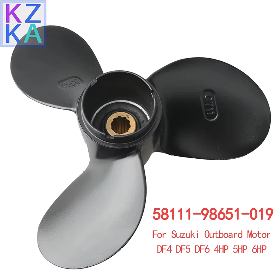 58111-98651-019 boat engine PROPELLER 3X7-1/2X7 Or 7 1/4*6 1/2 for Suzuki DF4 DF5 DF6 4HP 5HP 6HP 58111-98651 5811198651019