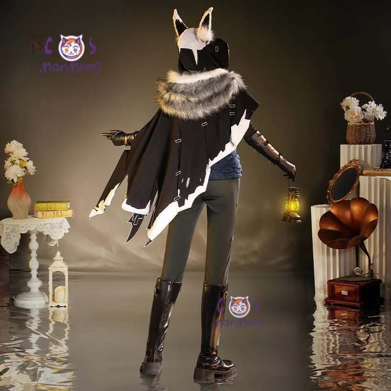 Ithaqua night watchman Costume Cosplay Identity V Uomo Donna gilet scialle guanti cintura set di oggetti di scena festa di Halloween bel uniforme