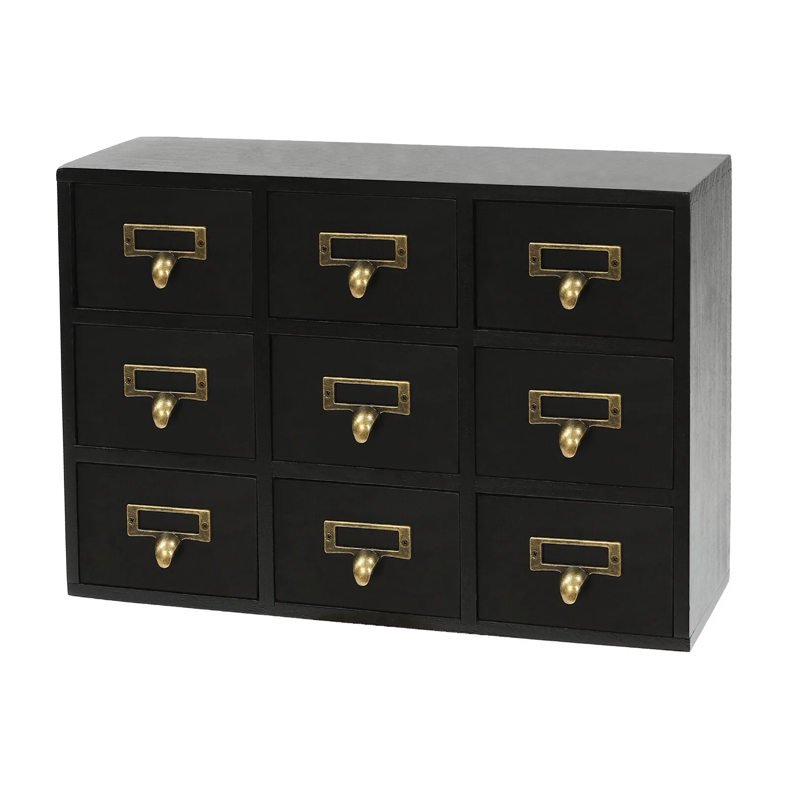 

38*9.5cm Rustic Ooden Medicine Drawer Organizer Box Apothecary Chest & Cabinet Installation-free Necklaces Earrings Bracelets