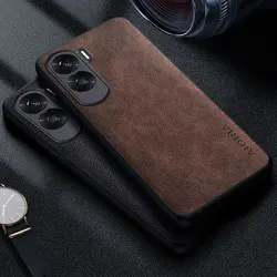 Premium Luxury leather Phone Case for Honor 90 Lite 70 50 20 Pro 10 Retro Business Style Solid color cover funda capa