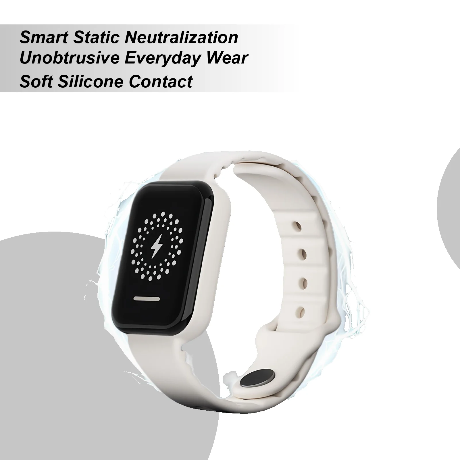 Антистатический браслет, силиконовый регулируемый ремешок для устранения статического электричества для тела для мужчин, женщин, мальчиков, девочек, молодежи, подростков