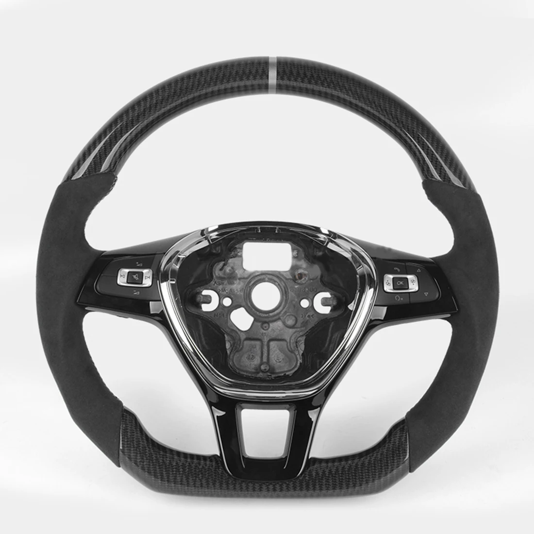 

Custom Carbon Fiber Steering Wheel Fit For Golf 7 MK7 MK6 Golf 6 GTI Steering Wheel Real Carbon Fiber