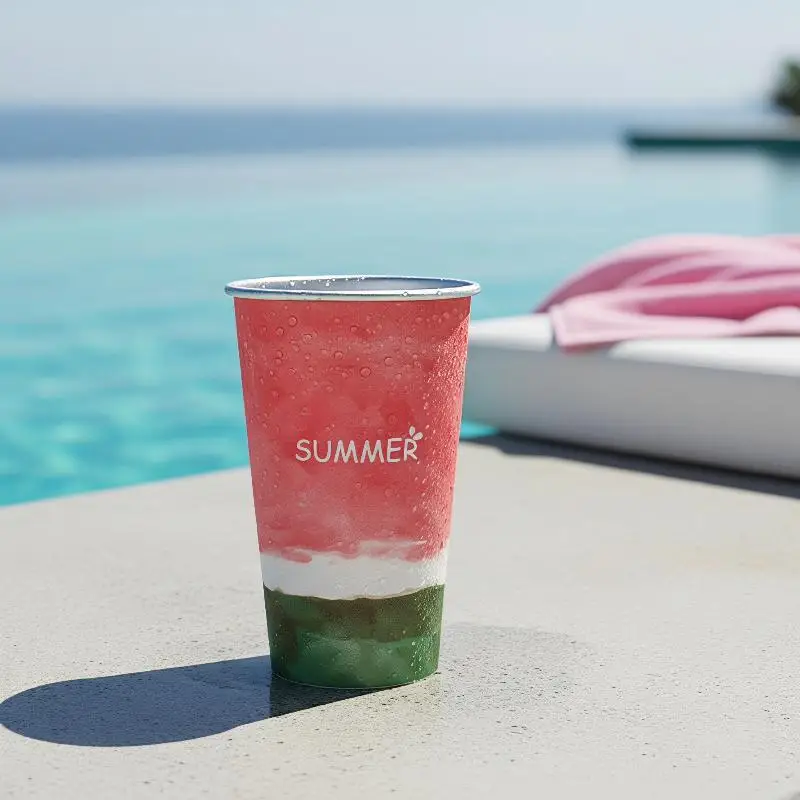 Color Changing Aluminum Cup Eco-Friendly Anti-Fall Reusable Drinkware for Cola Beer Juice Birthday Party Outdoor Events