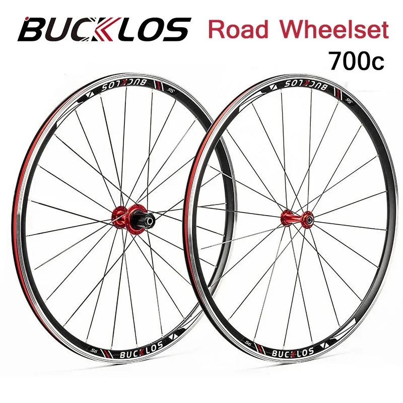 

Комплект колес для велосипеда BUCKLO 700c, сверхлегкие колеса для шоссейного велосипеда, 23c, 5-герметичный подшипник, быстроразъемный комплект колес для кассеты 7-11 скоростей