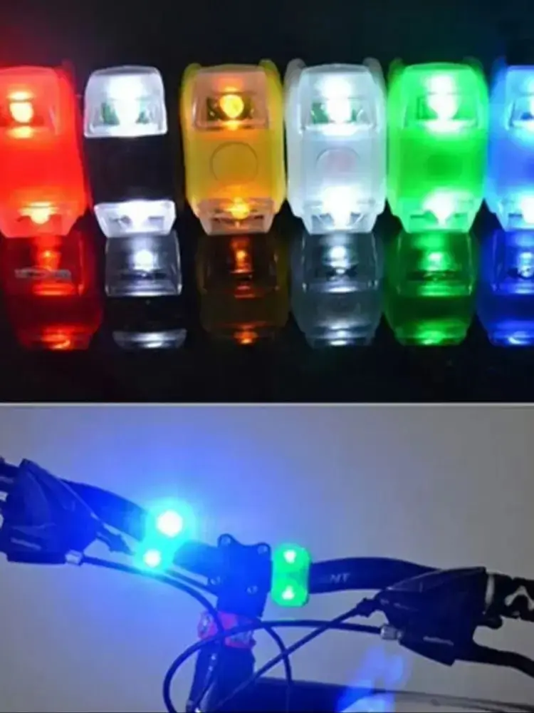 AliExpress NONE Bicycle Silicone LED Flashing Night Riding Warning Light Skateboard Light Outdoor Cycling Gear Safety Tail Light