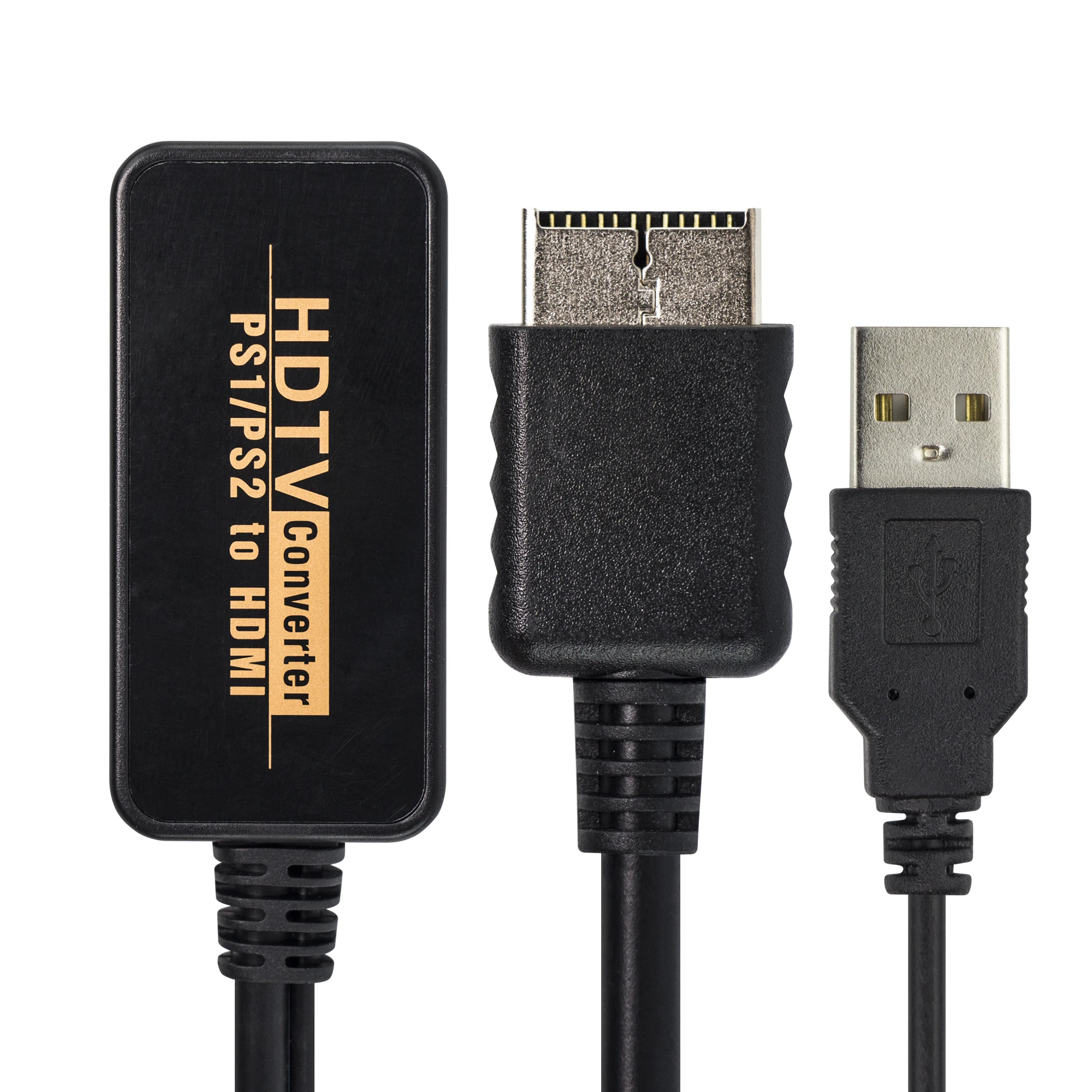 

REMANK PS1 HDMI Adapter 1080P PS2 TO TV HDMI Converter Cable For PS2 PS1 PlayStation Game Consoles With USB Power Cord Portable