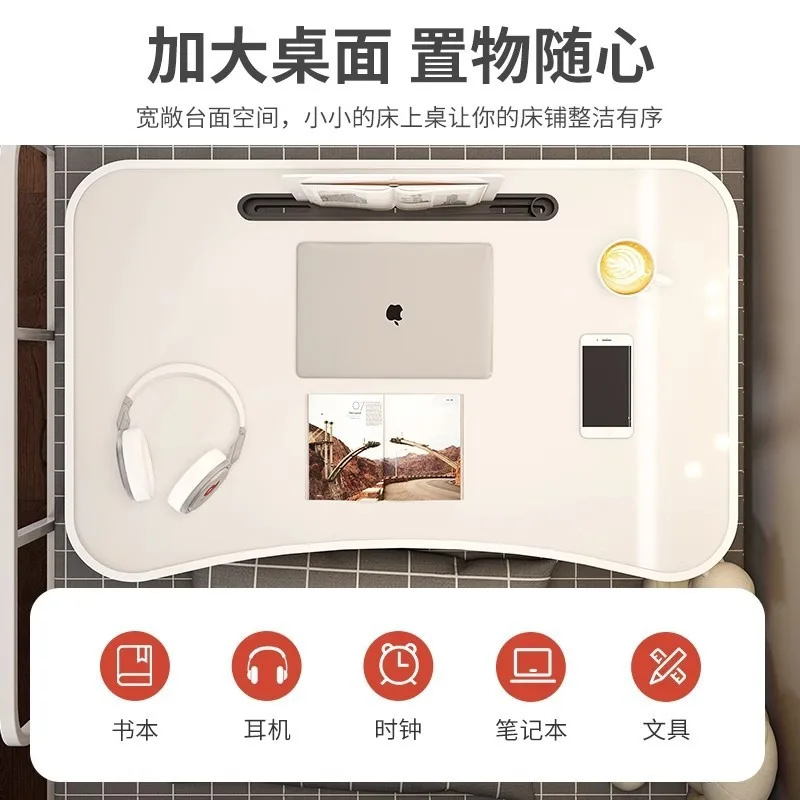 سرير طاولة صغيرة سرير الطالب طاولة الدراسة مكتب عنبر سرير كمبيوتر نافذة الخليج كسول قابلة للطي #4