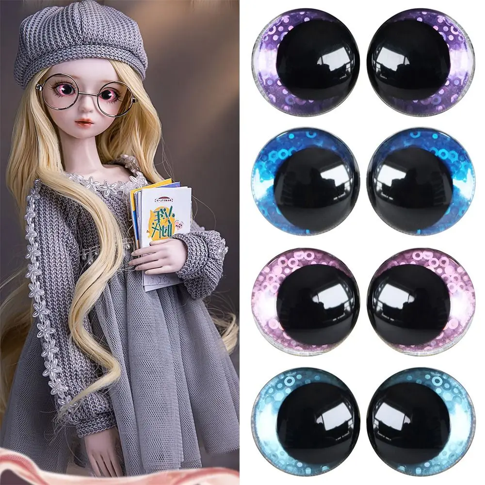 New Design 12mm 3D Eyes 10pairs Round Biased Eyes Sequins Three-dimensional False Eyes Doll