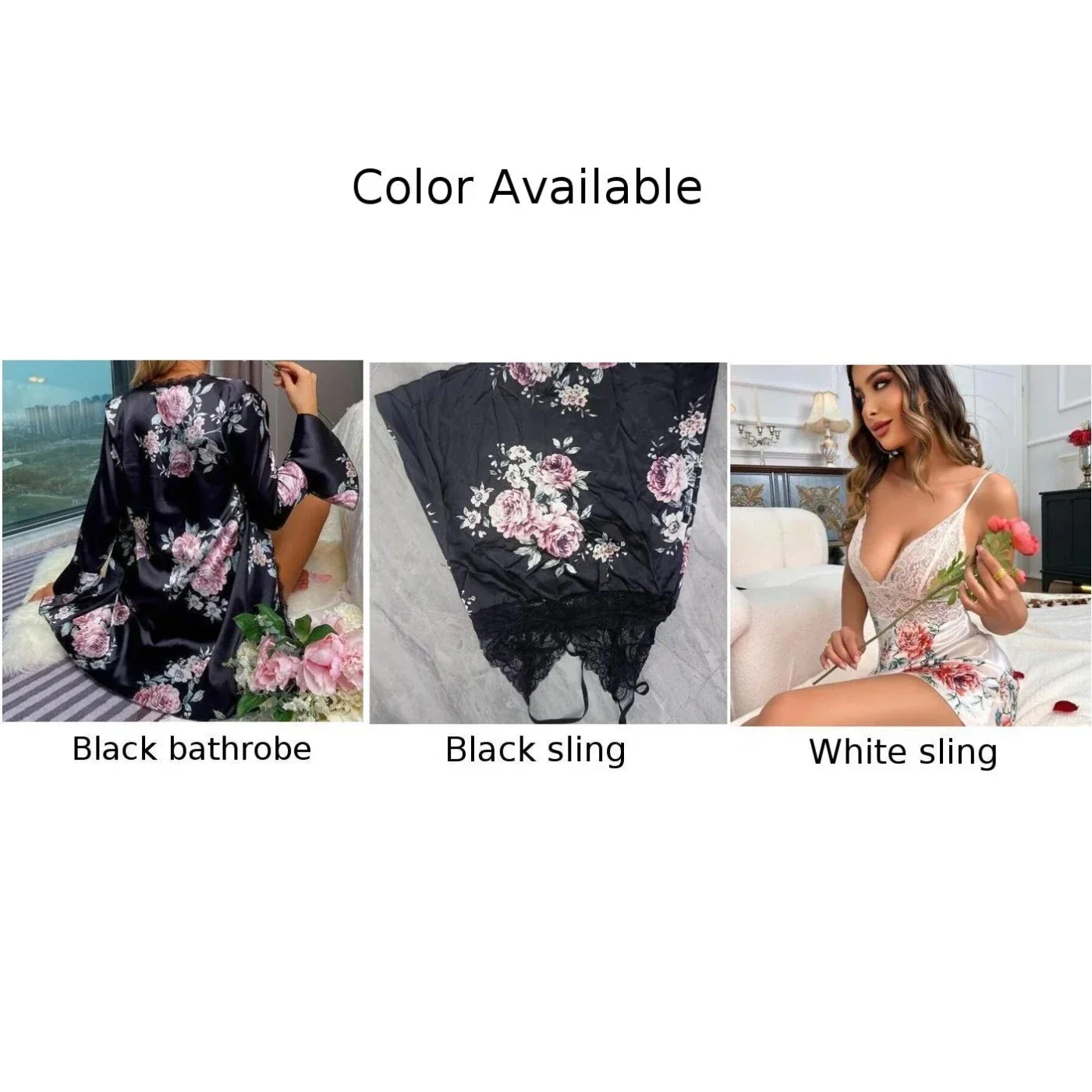 Camisón de lencería sexy, falda con tirantes, ropa interior, pijamas transparentes de encaje para mujer