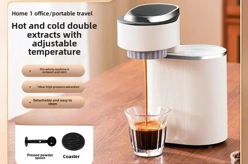 Coffee Machine Semi-Automatic Home Small Mini Portable Espresso American Fancy