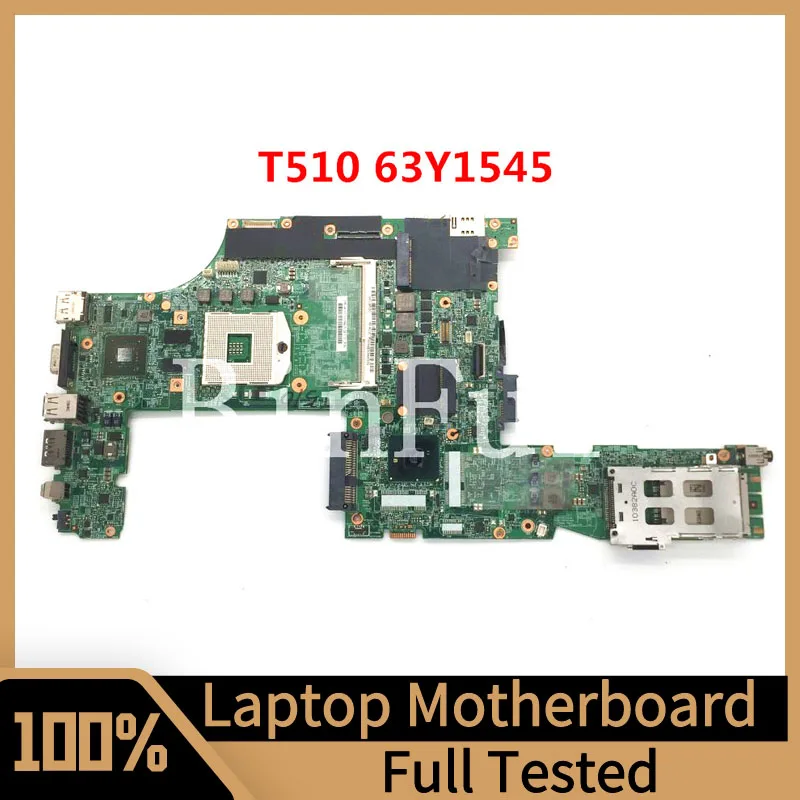 

48.4CU02.031 Mainboard For LENOVO ThinkPad T510 T510I Laptop Motherboard 63Y1545 08272-3 N10M-NS-S-B1 100% Tested Working Well