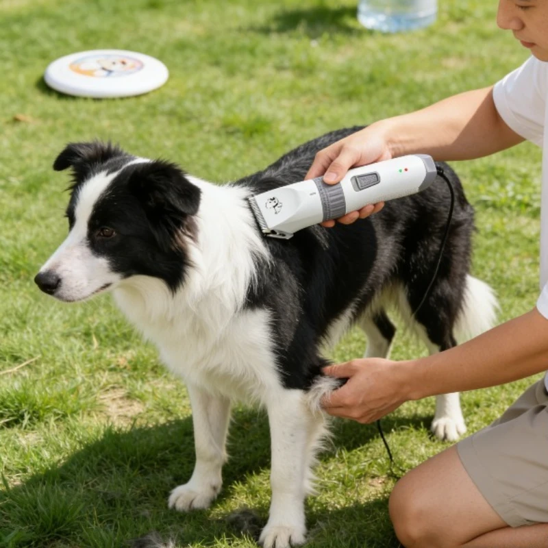 

Professional Electric Pet Hair Clipper Low Noise Dog Grooming Trimmer Smooth Cutting No Snag Cordless Pet Grooming Tool Supply